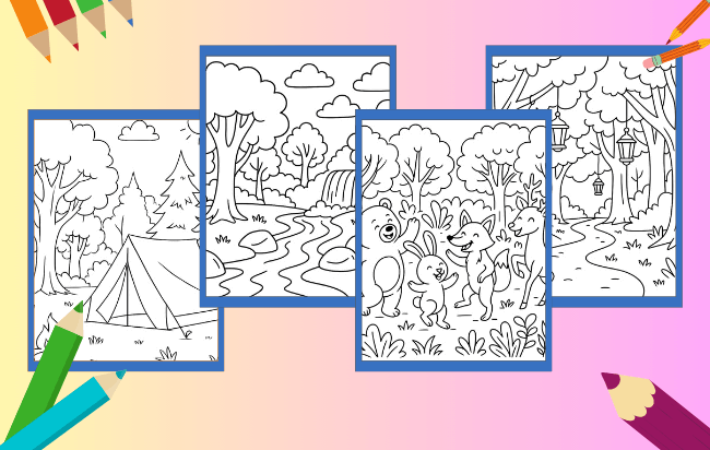Forest Coloring Pages