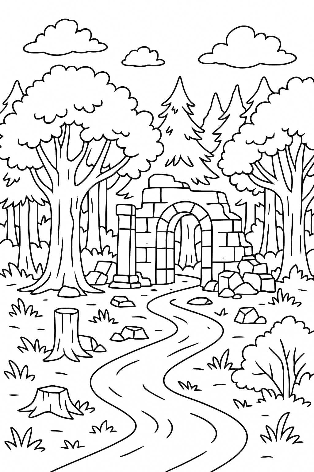 Ruins in the Forest
