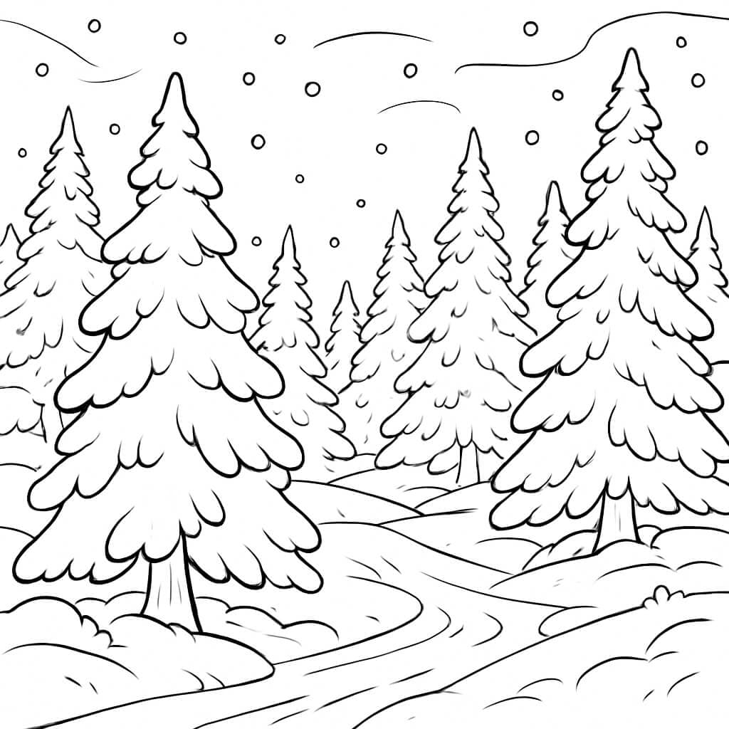 Snowy Winter Forest