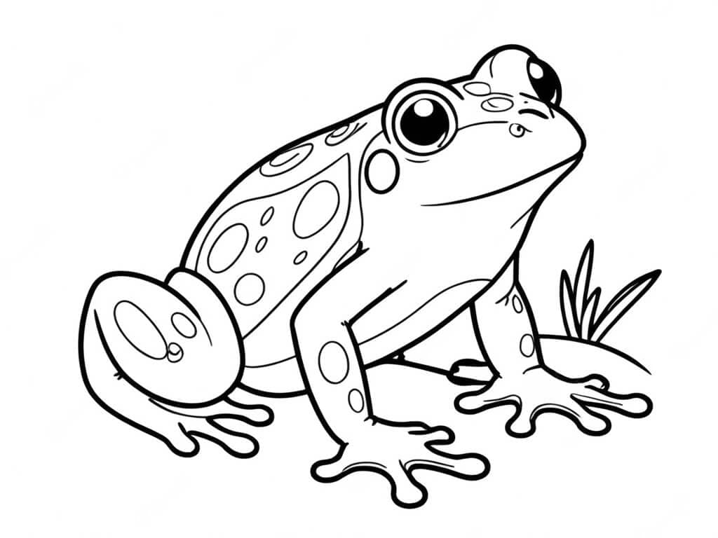 Frog Coloring Page