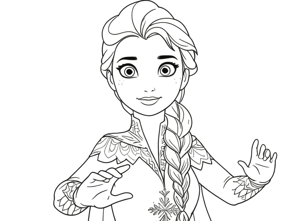 Frozen Coloring Page