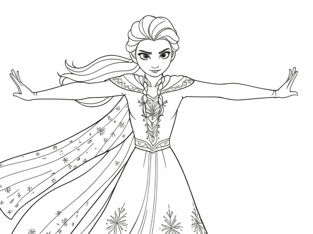 Frozen Logo Coloring Page