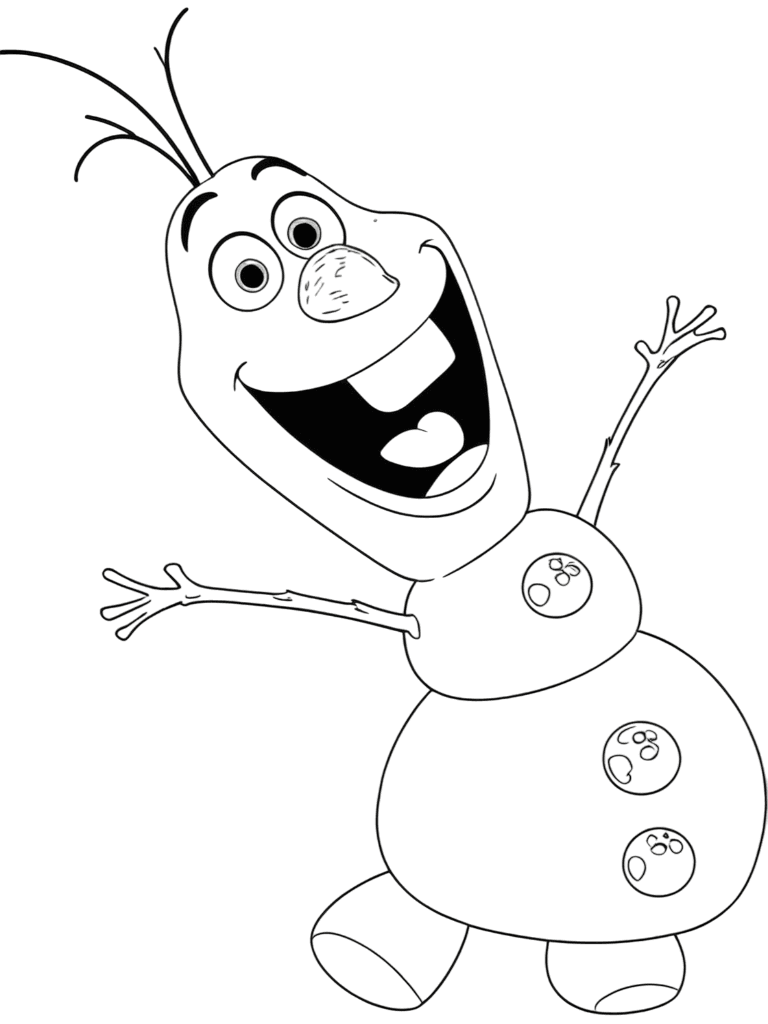 Olaf Coloring Page