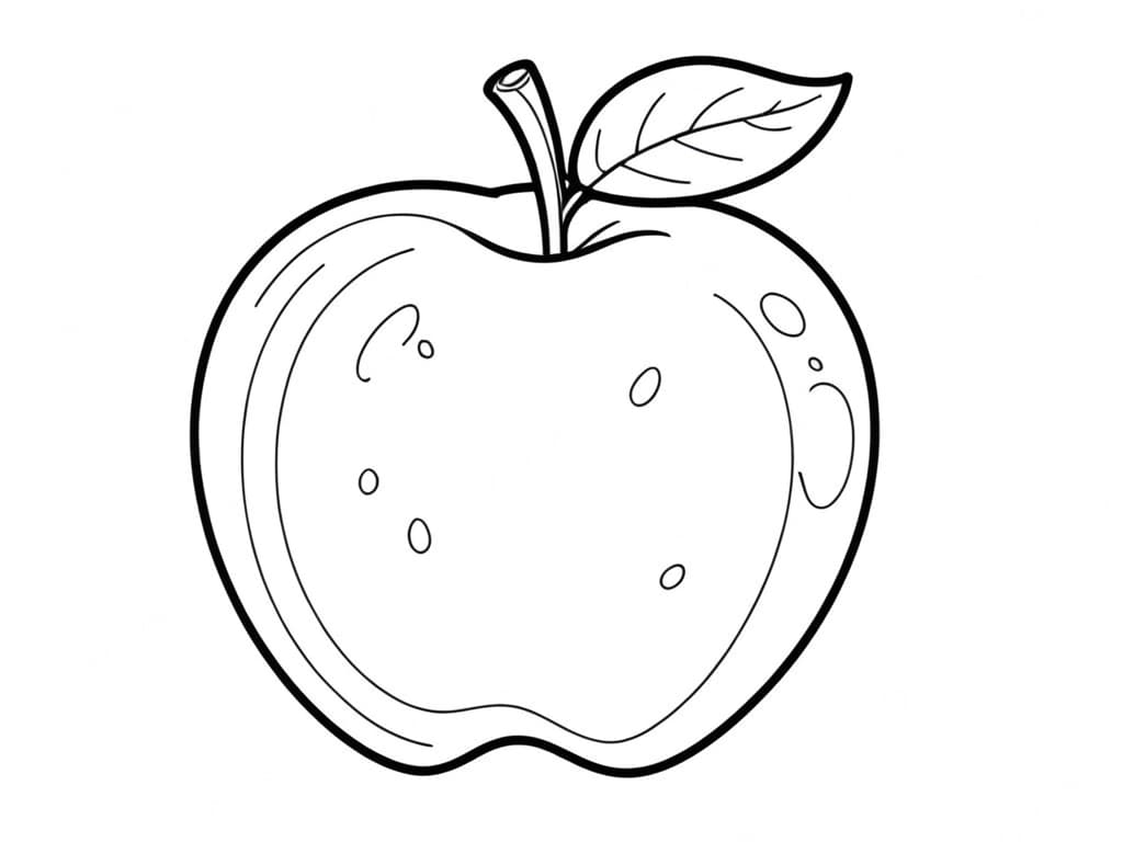 Apple Coloring Page