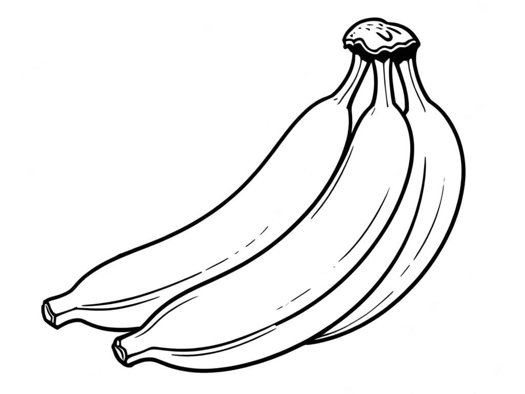 Banana Coloring Page