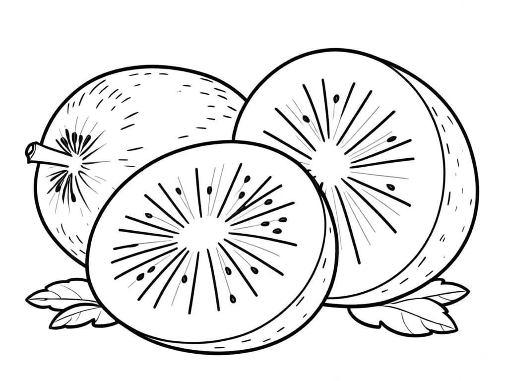 Kiwi Coloring Page