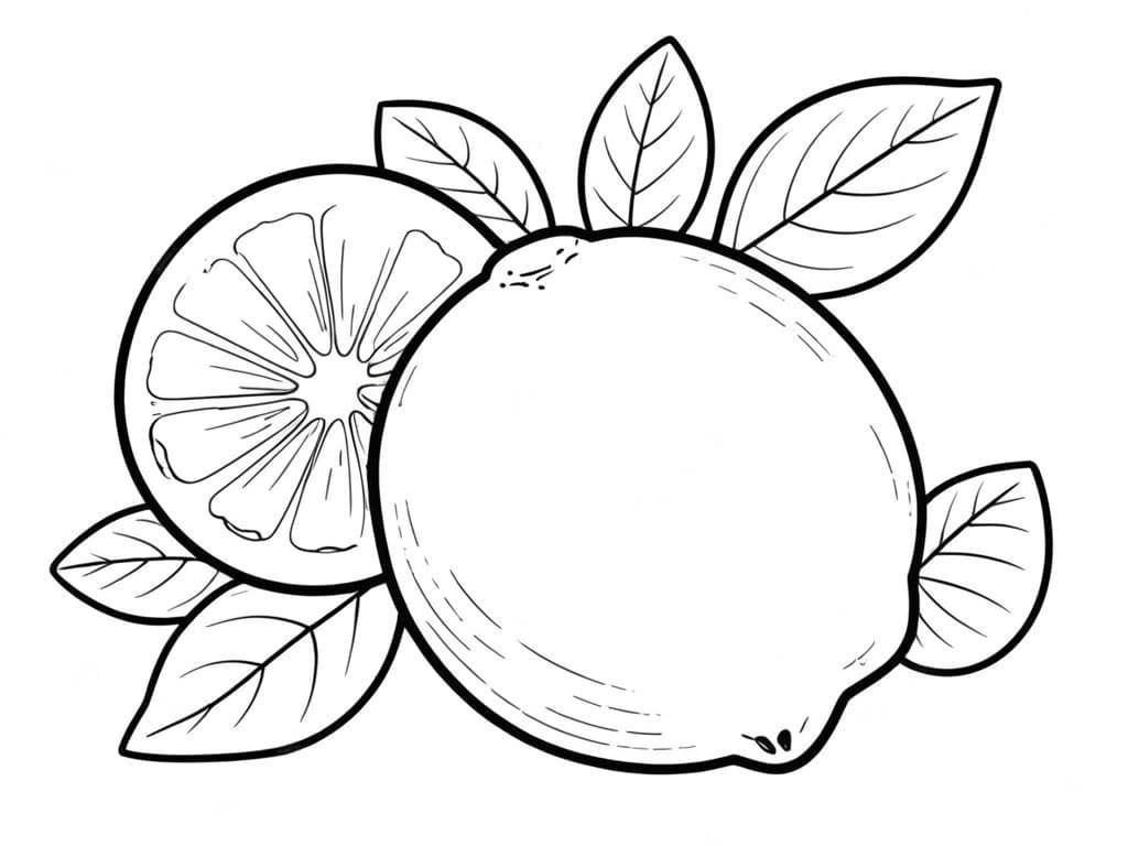 Lemon Coloring Page
