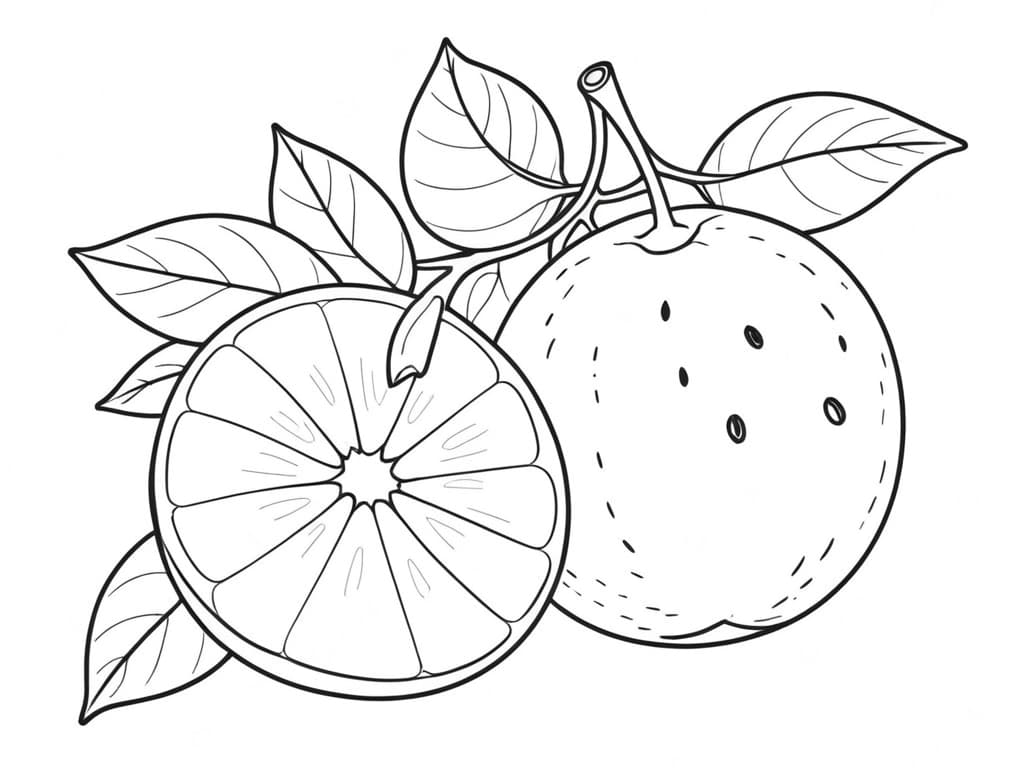 Orange Coloring Page