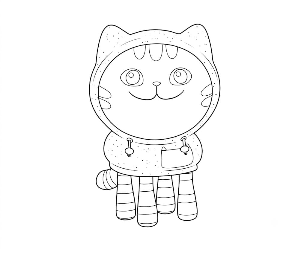 DJ Catnip Coloring Page