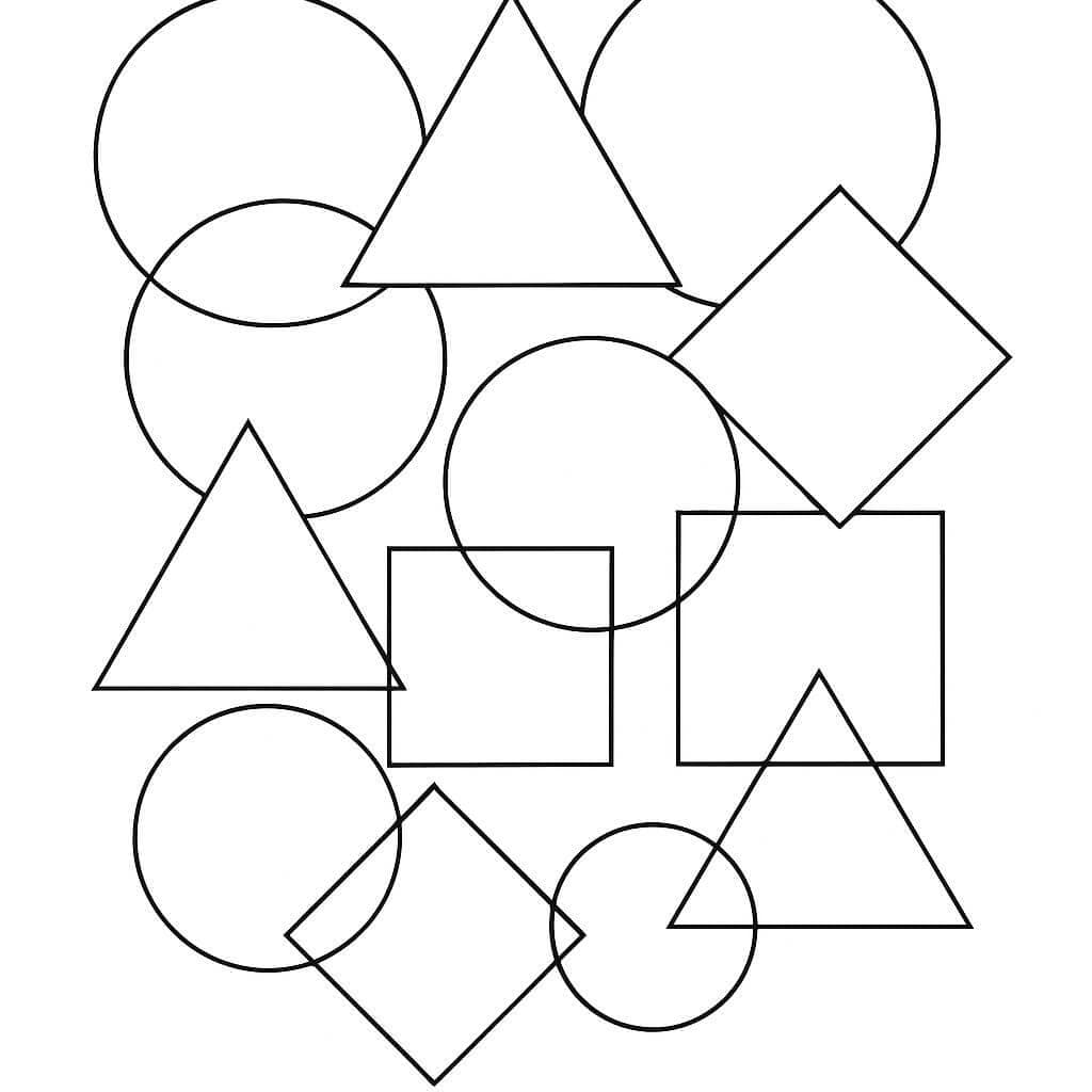 Geometric Pattern Coloring Page