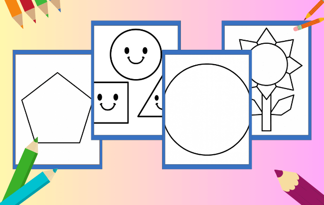 Geometric Shapes Coloring Pages