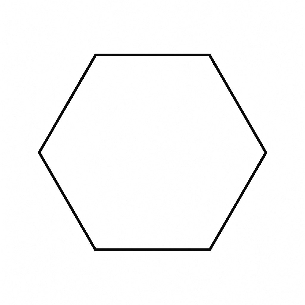 Hexagon Coloring Page
