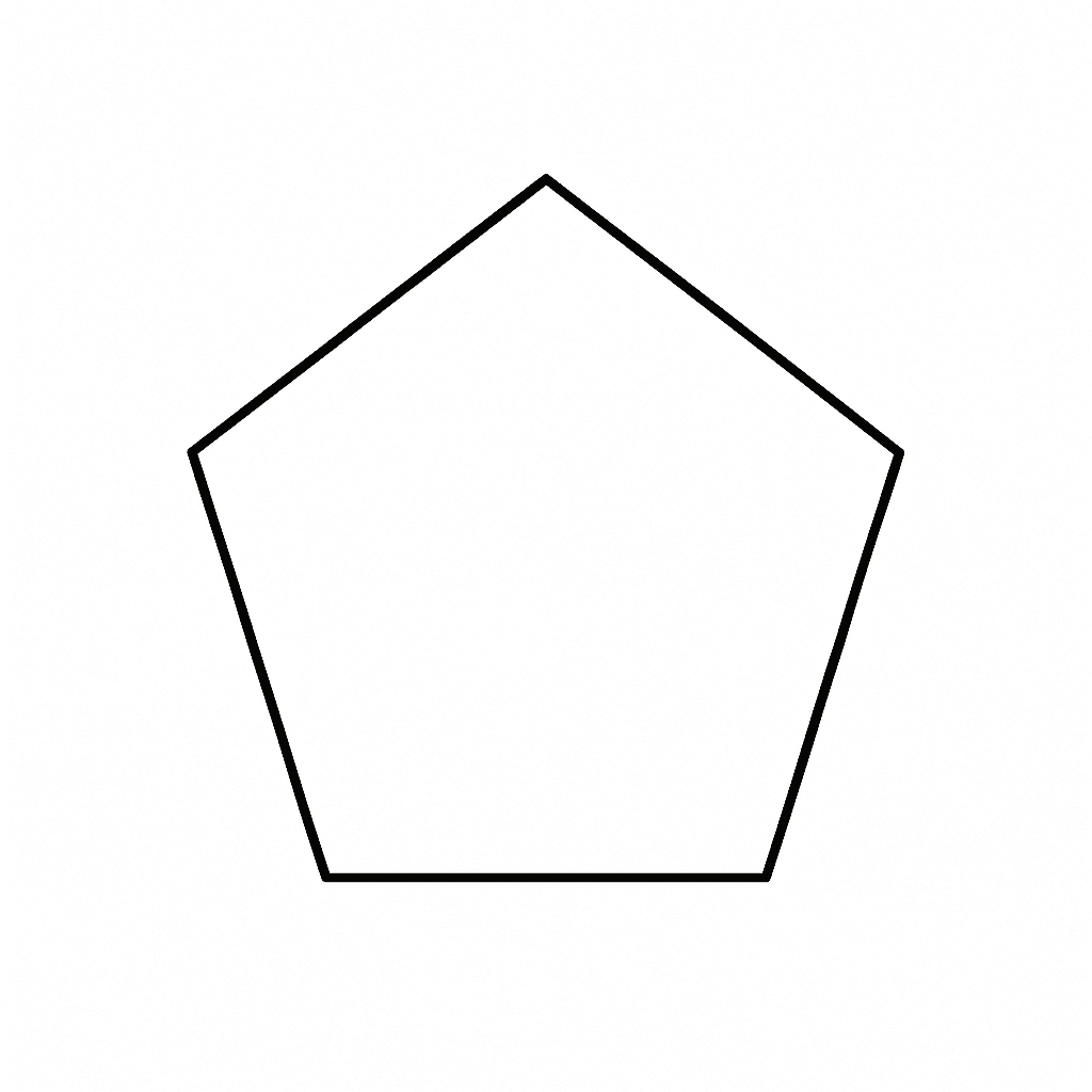 Pentagon Coloring Page