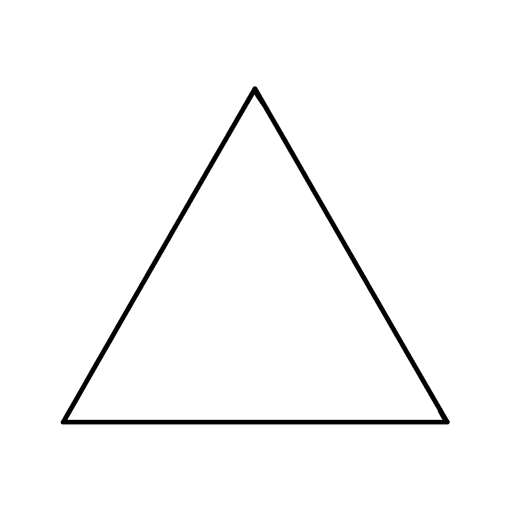 Triangle Coloring Page