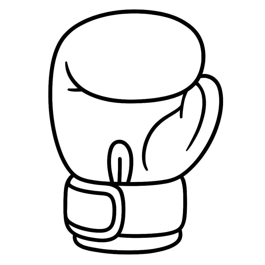 Boxing Glove Coloring Page