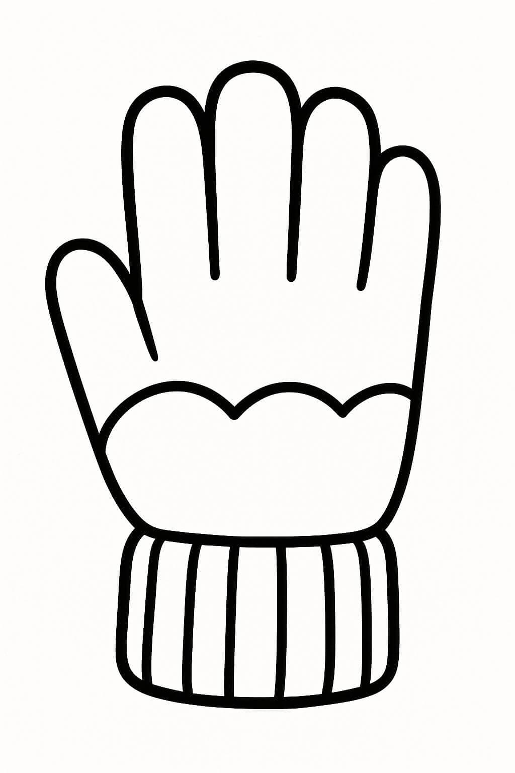 Glove Coloring Page