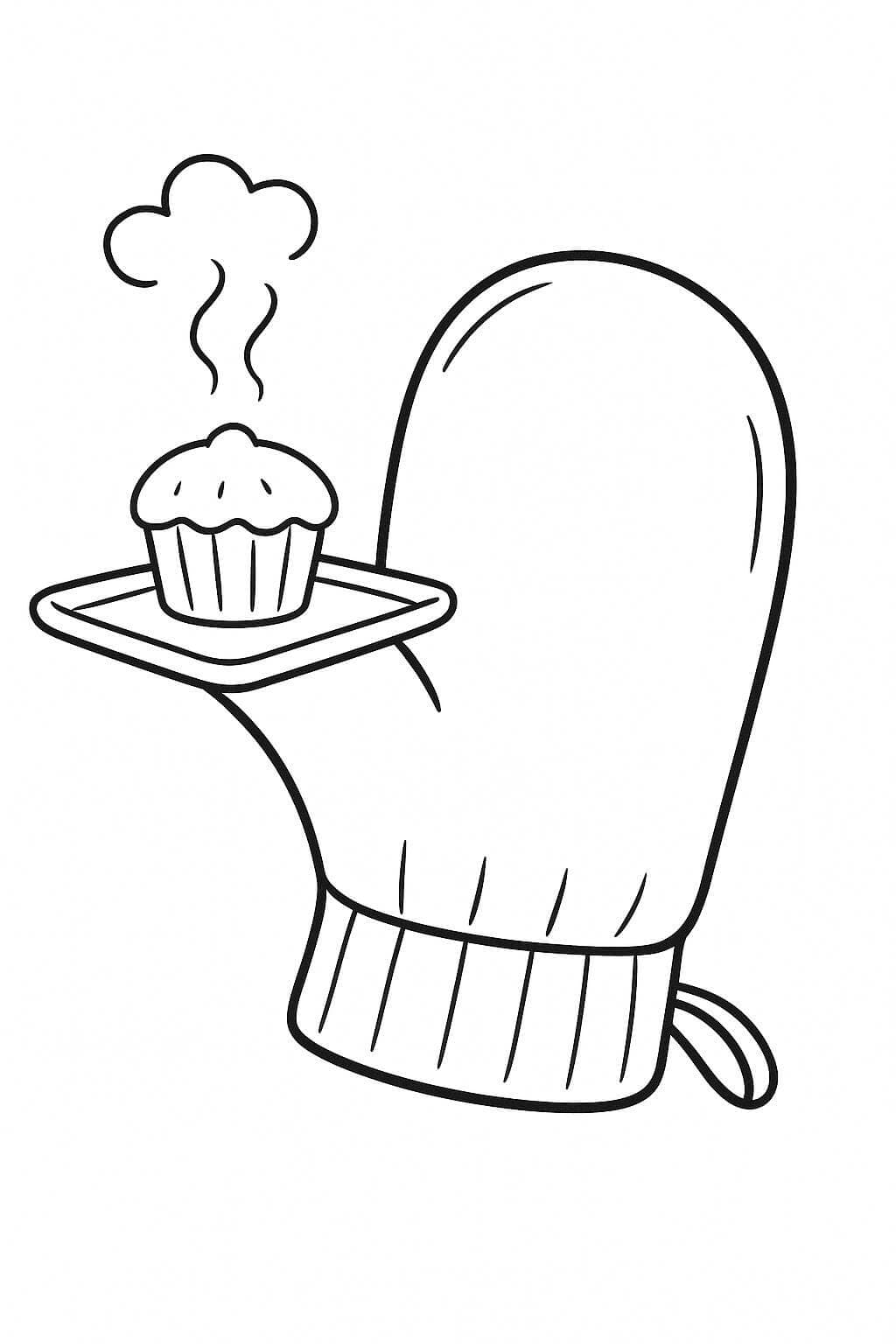 Oven Glove Coloring Page
