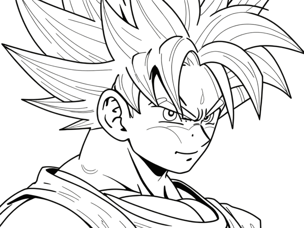 Goku Coloring Sheet