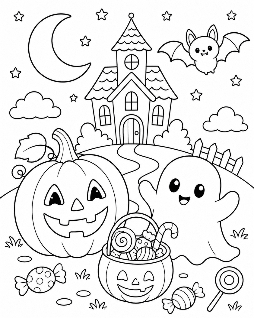 Halloween Coloring Page