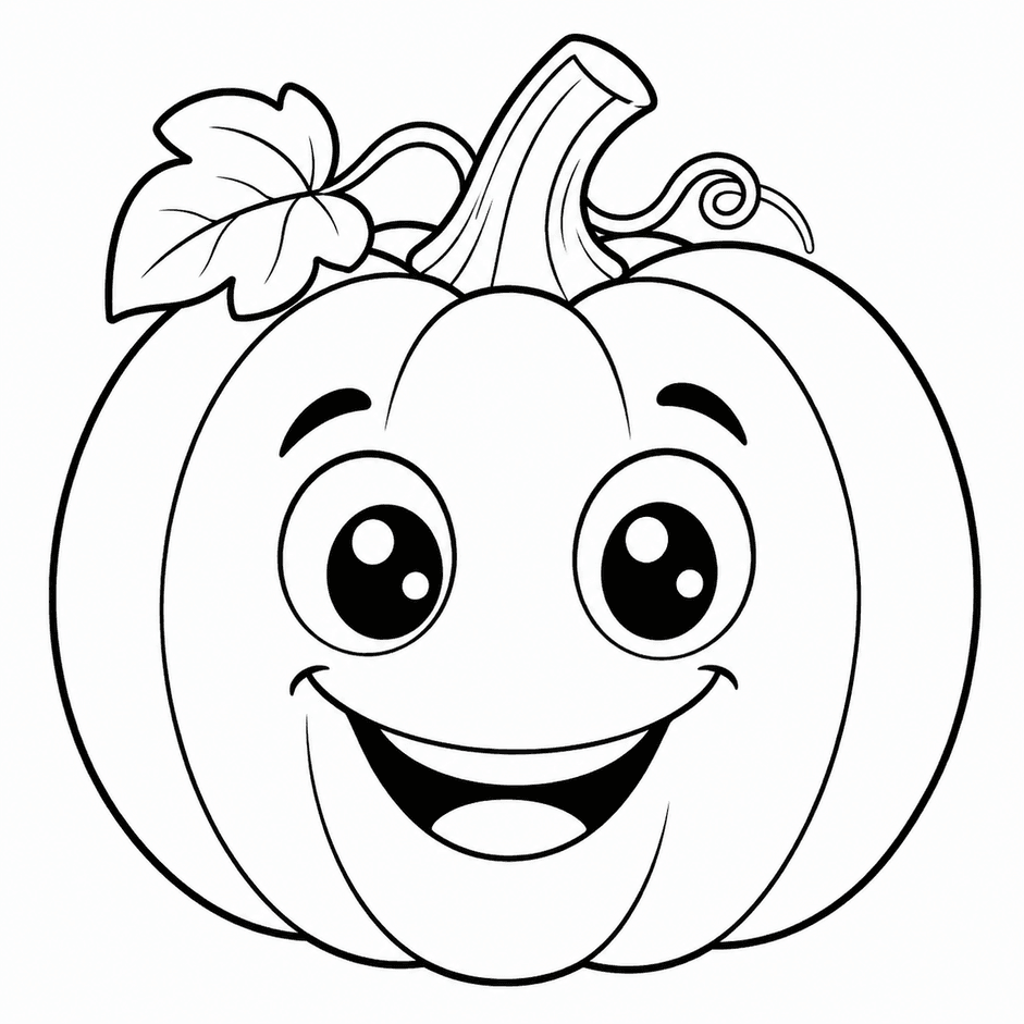 Halloween Pumpkin Coloring Page