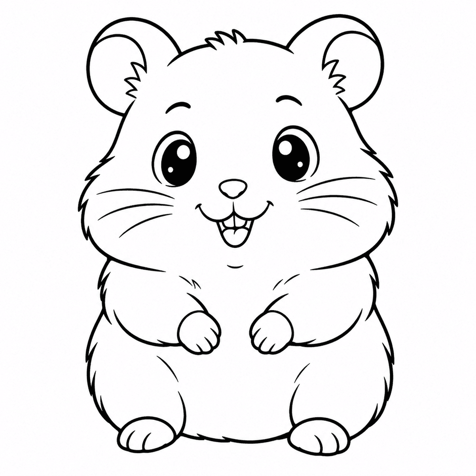 Hamster Coloring Pages