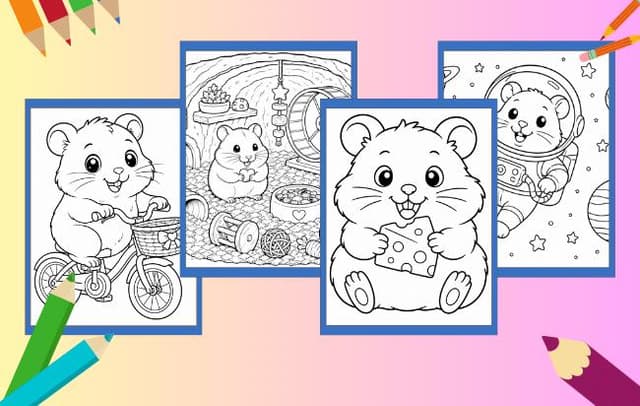 Hamster Coloring Pages