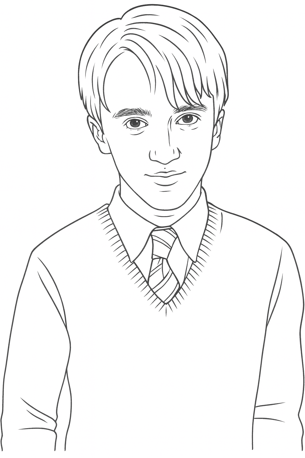 Draco Malfoy Coloring Page