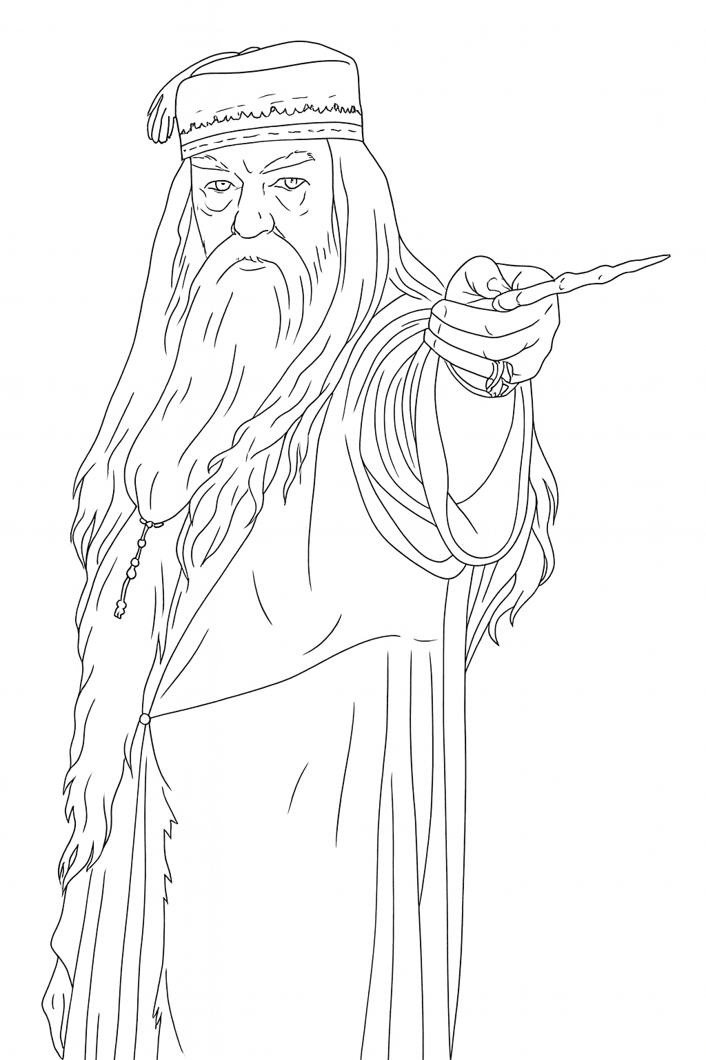 Dumbledore Coloring Page