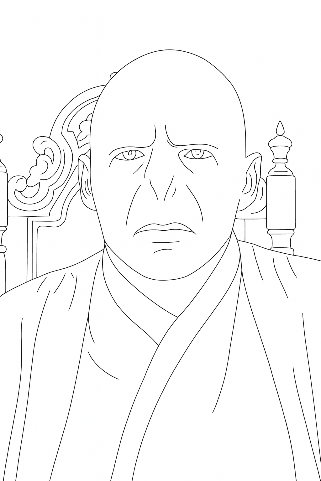 Harry Potter Voldemort Coloring Page