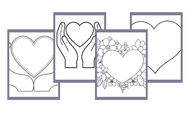 Hearts Coloring Pages