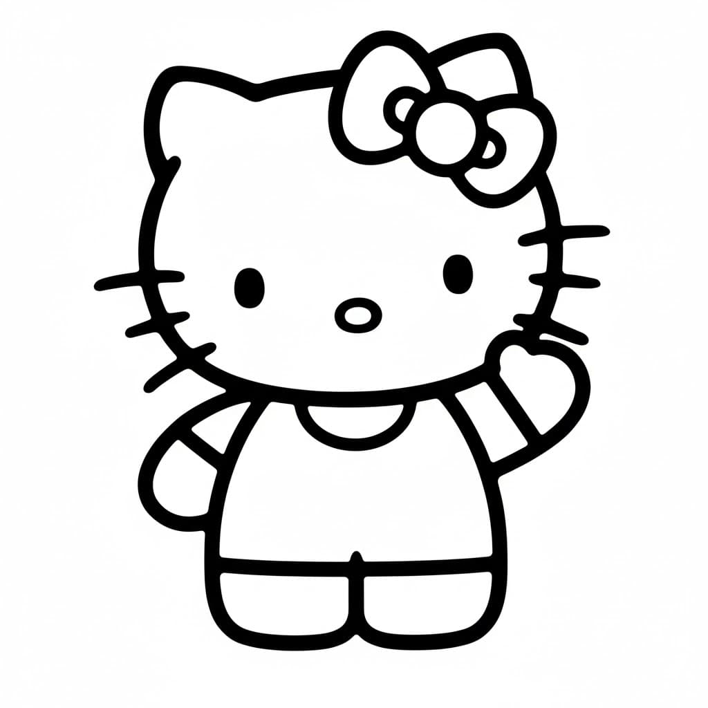 Hello Kitty Coloring Page