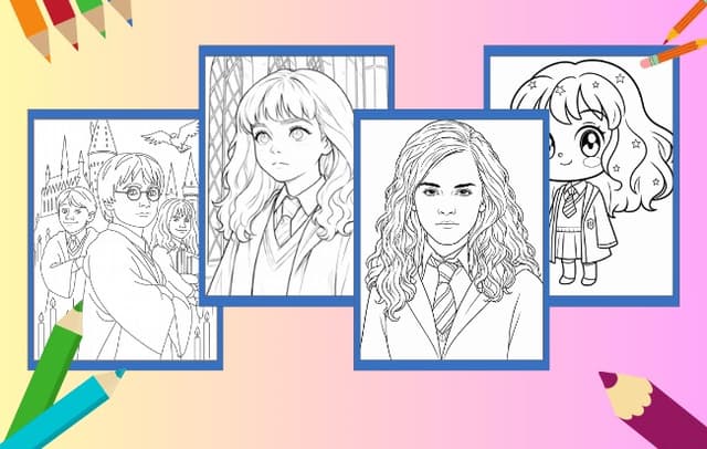 Hermione Coloring Pages