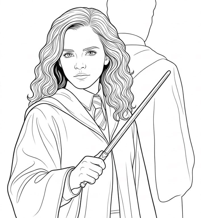 Hermione Granger Coloring Page