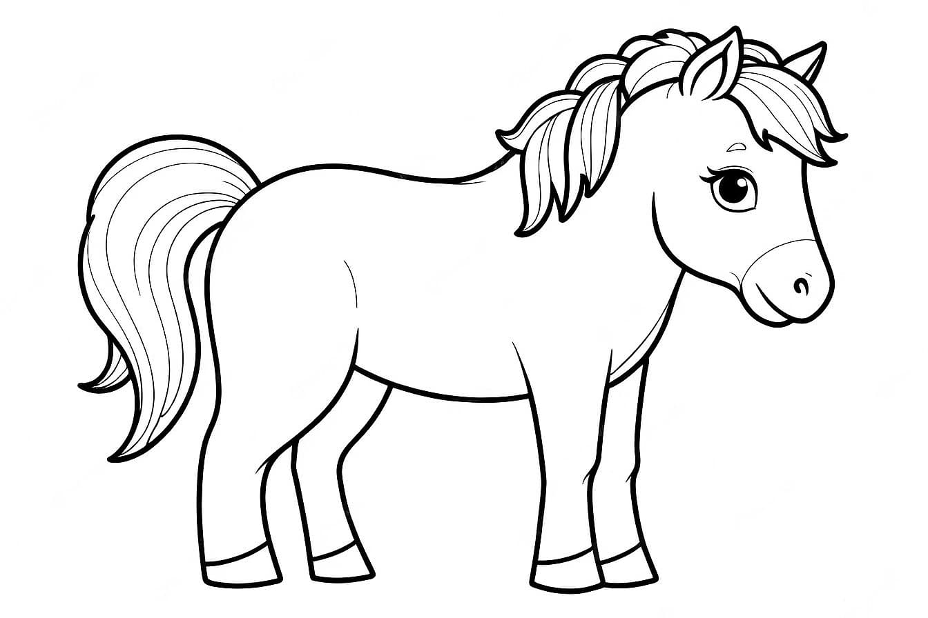 Horse coloring page