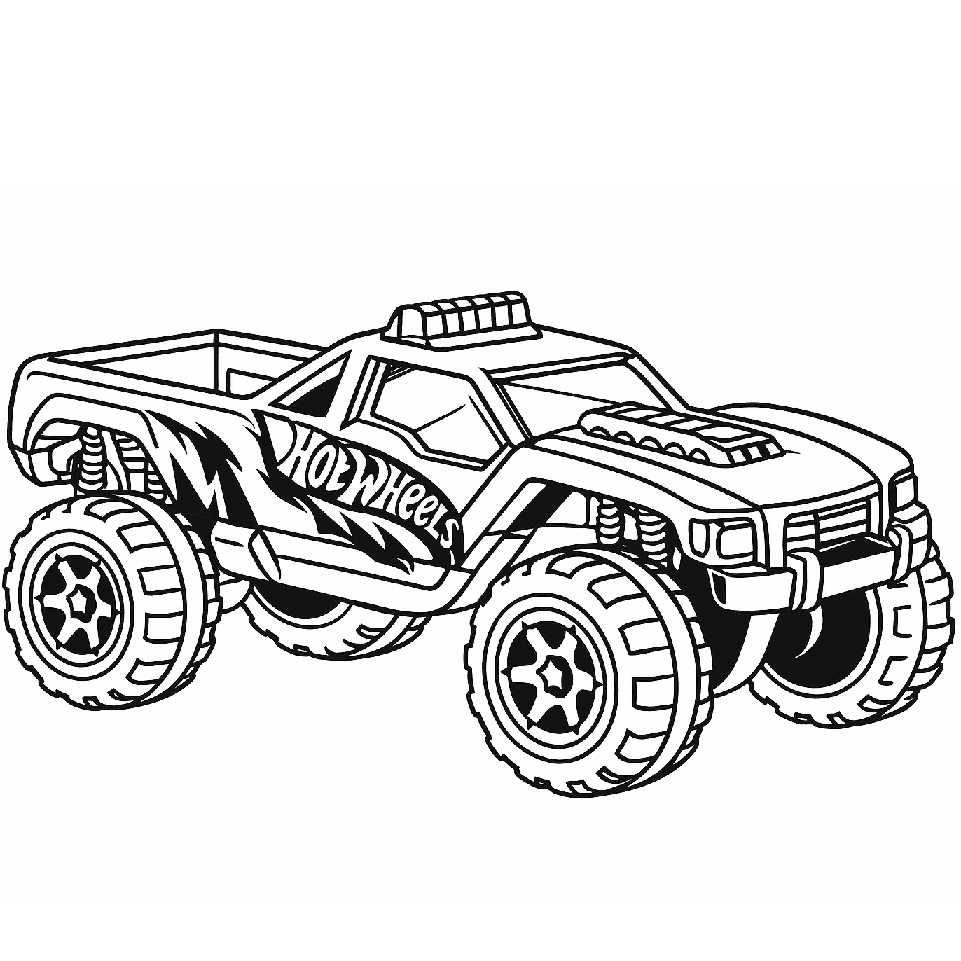 Hot Wheels Dawgzilla Truck Coloring Page