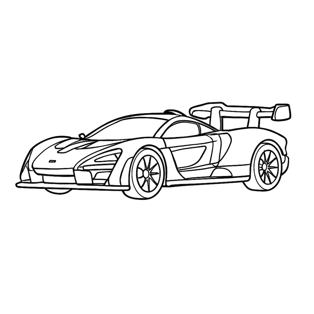 Hot Wheels Fast and Furious Coloring Page