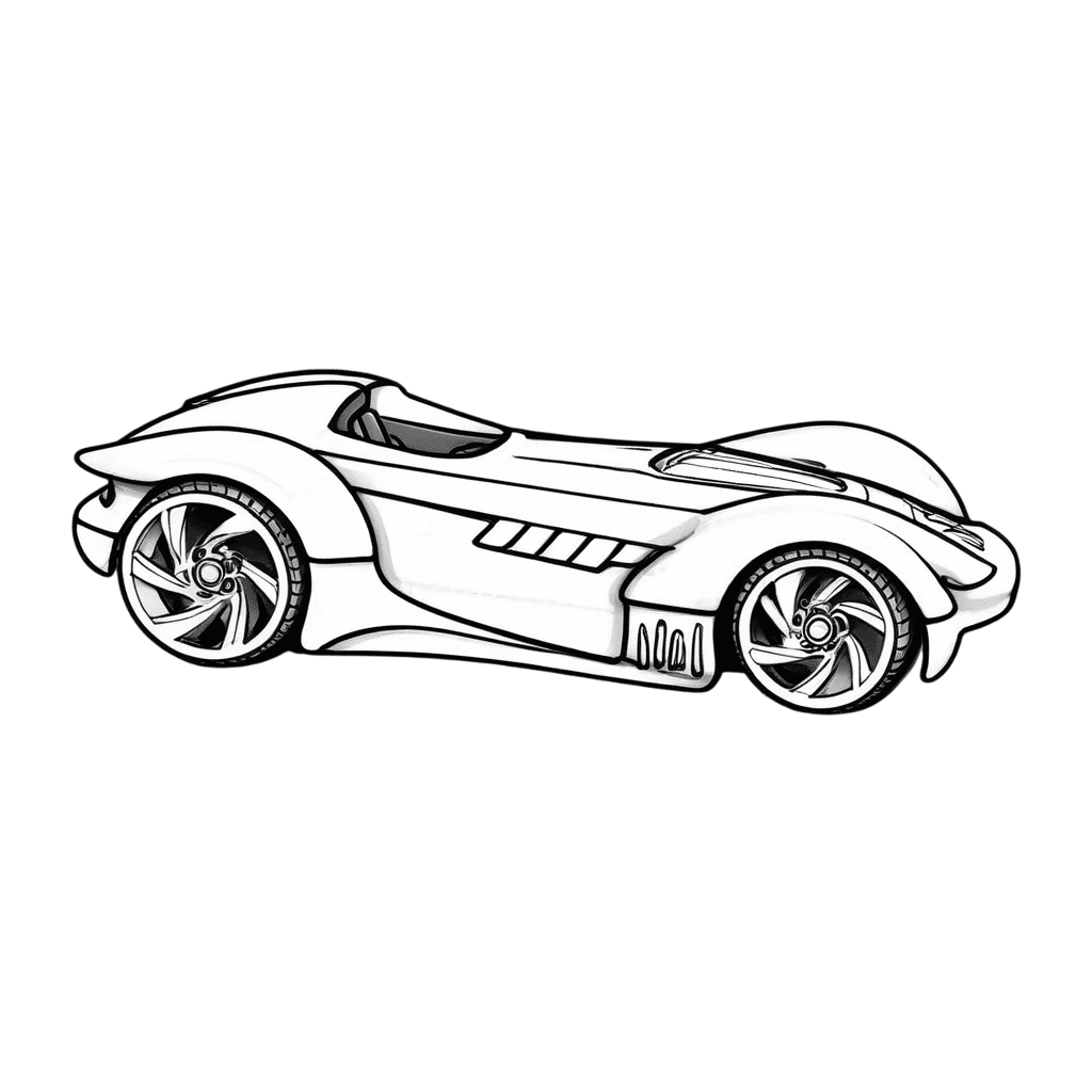 Hot Wheels Roadster Bite Coloring Page