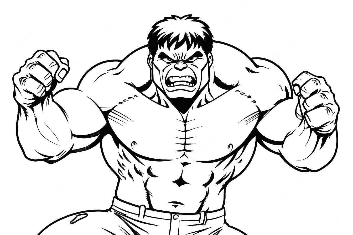 Incredible Hulk Coloring Page