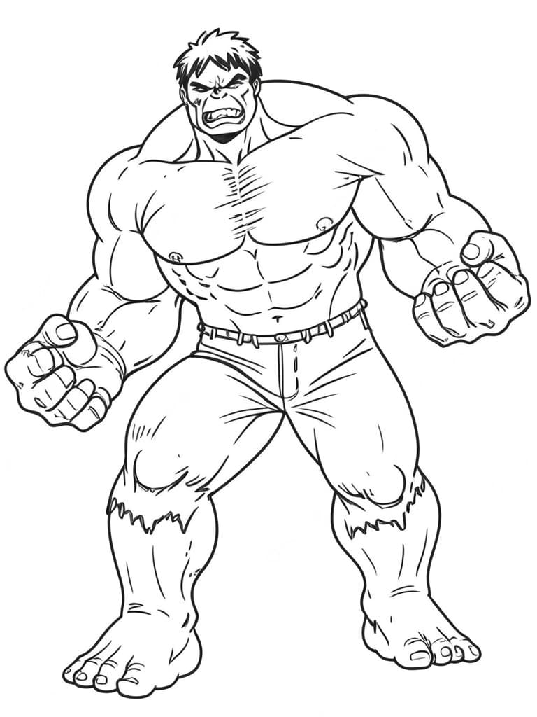 The Incredible Hulk Coloring Page