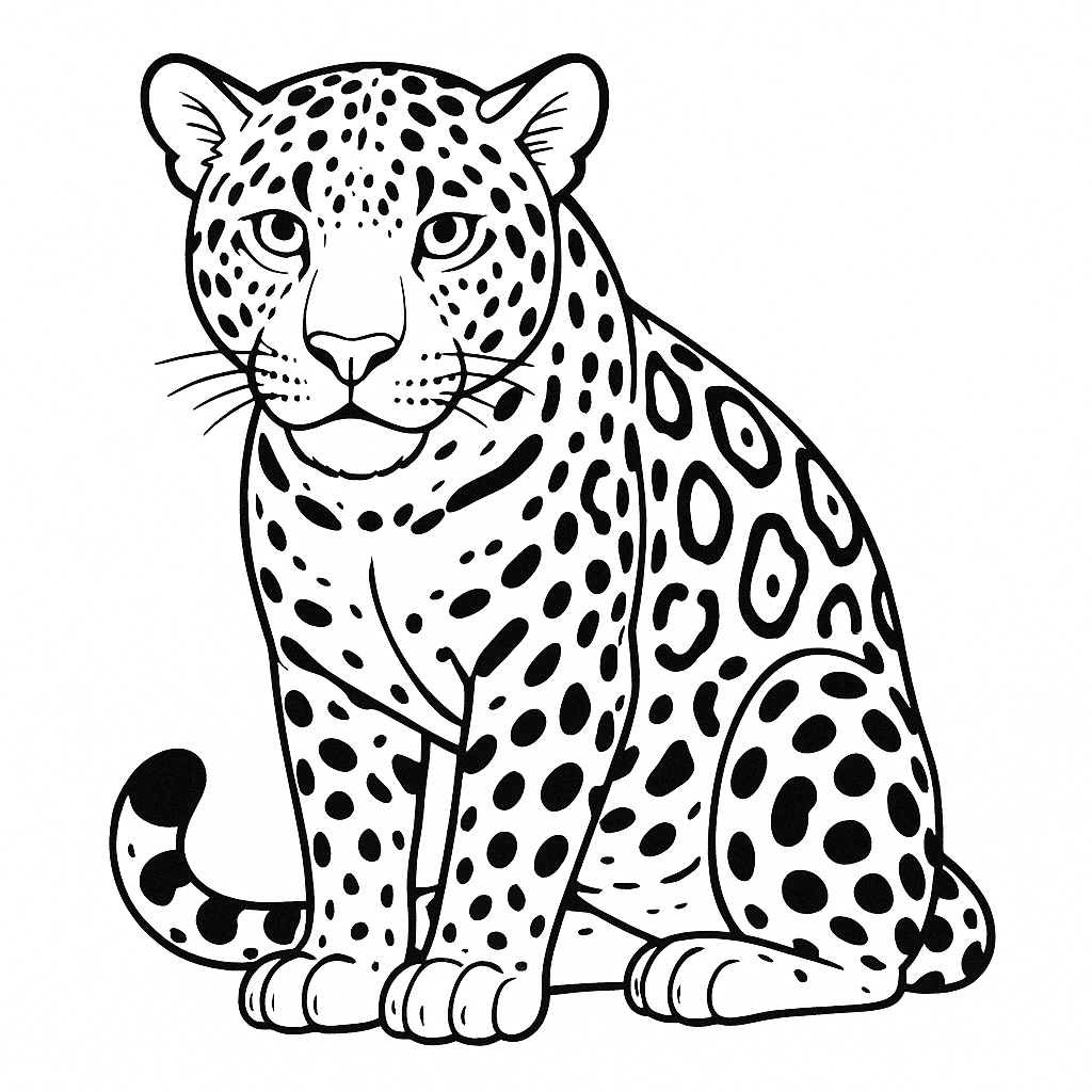 Jaguar Coloring Page