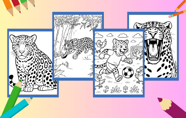 Jaguar Coloring Pages