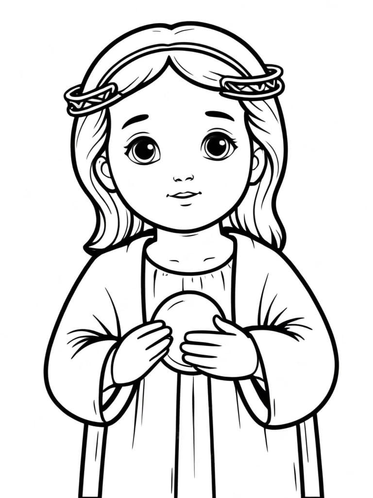 Baby Jesus Coloring Page