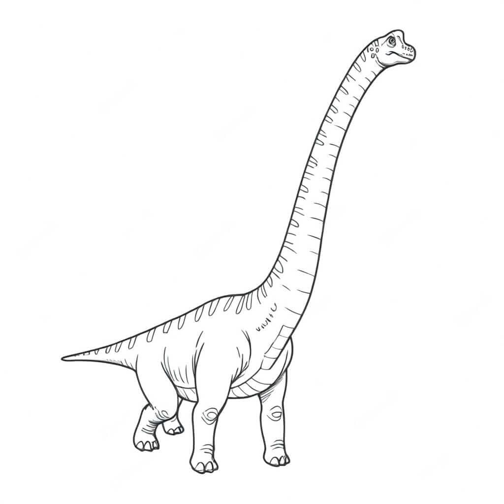 Jurassic Park Brachiosaurus coloring page