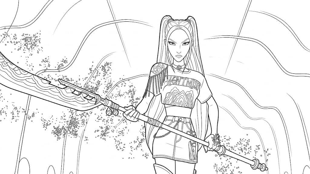 Mira coloring page