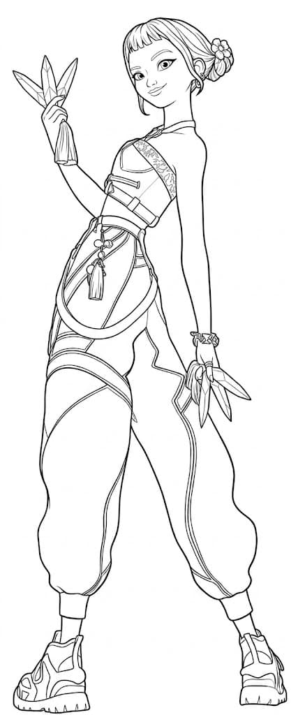 Zoey coloring page