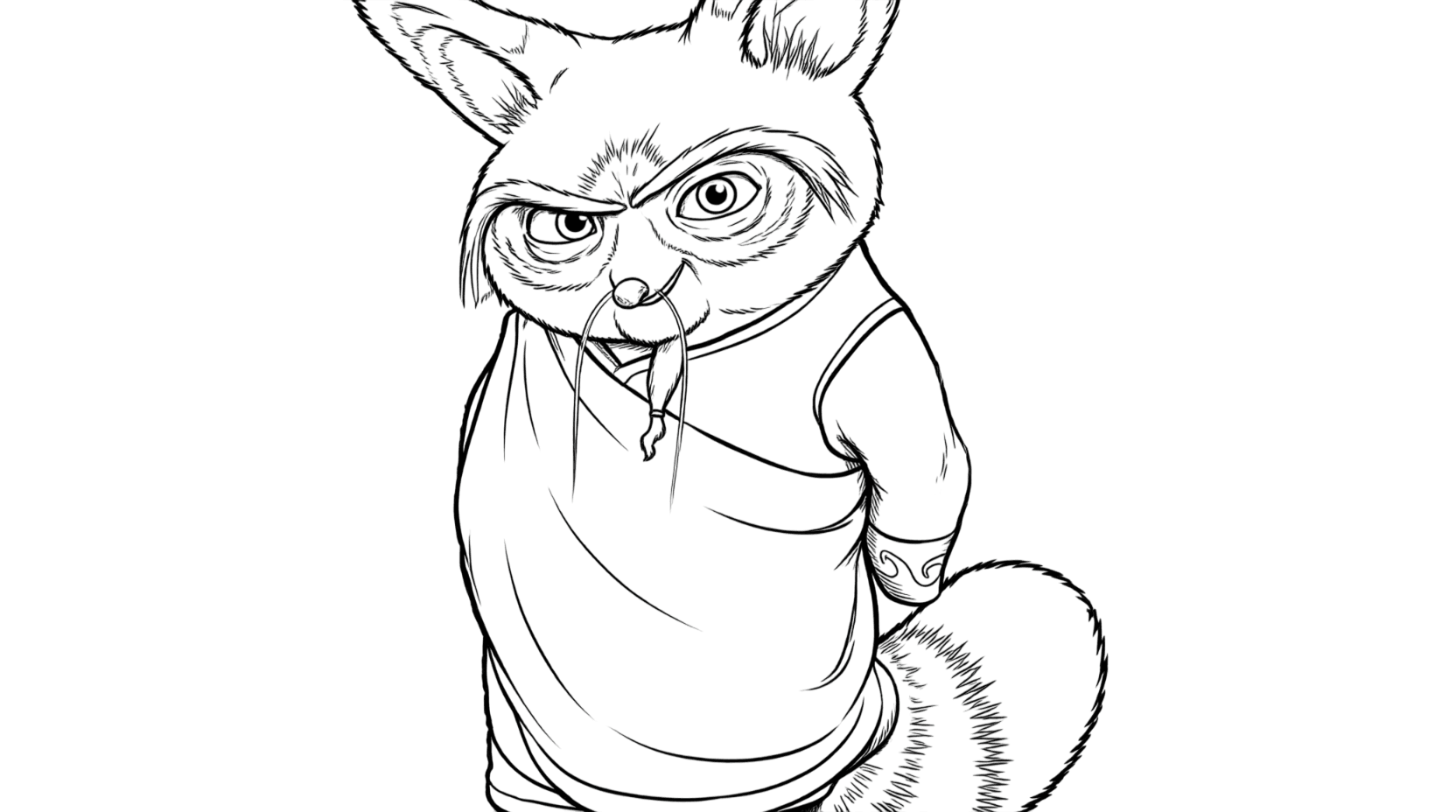 Master Shifu Kung Fu Panda coloring pages