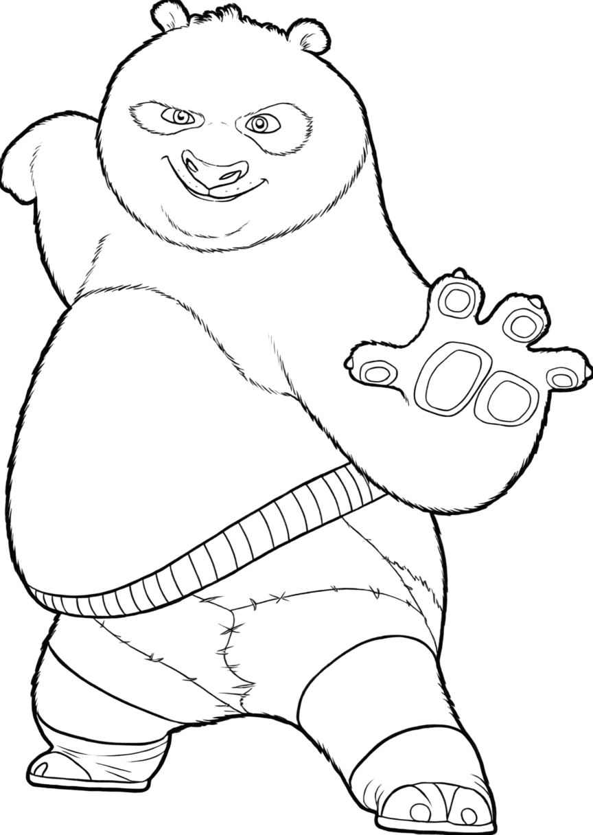 Po coloring pages