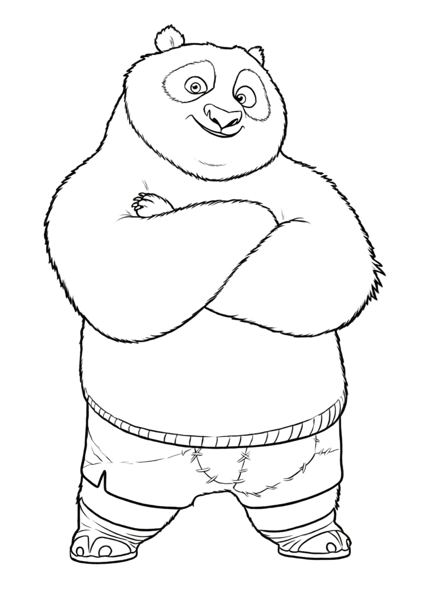 Po Kung Fu Panda coloring pages