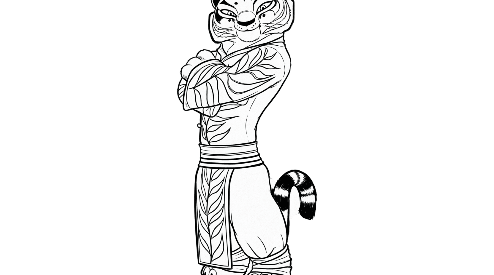 Tigress Kung Fu Panda coloring pages