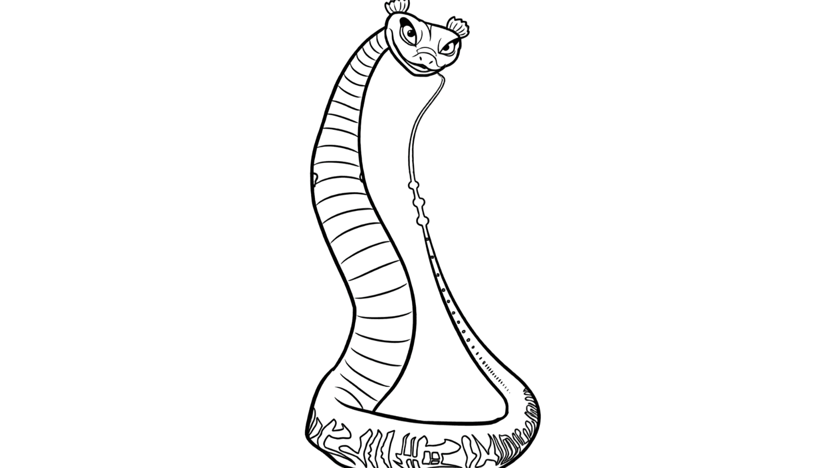 Viper Snake Kung Fu Panda coloring pages